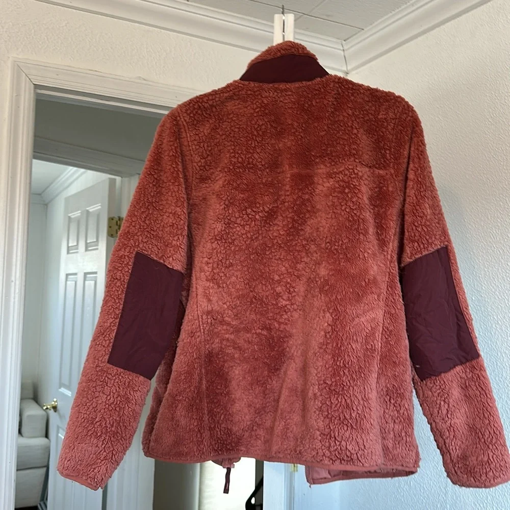 L.L. Bean Rust Sherpa Jacket - Picture 2 of 3